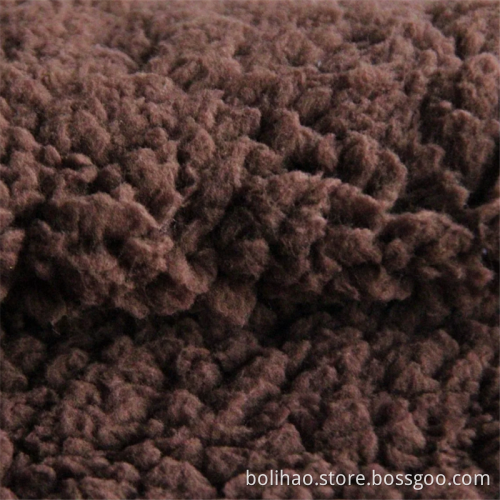 One Side 100% Polyester Sherpa Fleece Fabric